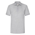 Gris chiné - Front - Fruit of the Loom - Polo 65-35 - Homme