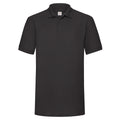 Noir - Front - Fruit of the Loom - Polo 65-35 - Homme
