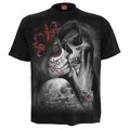 Noir - Gris - Rouge - Front - Spiral Direct - T-shirt DEAD KISS - Homme