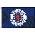 Bleu roi - Blanc - Noir - Front - Rangers FC - Drapeau CORE