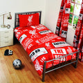 Rouge - Front - Liverpool FC - Parure officielle pour lit simple ou double