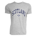 Gris pâle - Front - T-shirt à manches courtes imprimé Scotland - Homme
