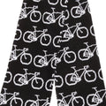 Noir-Blanc - Back - FLOSO - Echarpe à motif vélo - Adulte unisexe