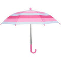 Rose - blanc - Front - Drizzles - Parapluie droit - Enfant