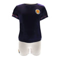 Bleu marine - Blanc - Front - Scotland FA - Ensemble t-shirt et short - Bébé