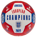 Rouge - Blanc - Bleu - Front - England Lionesses - Ballon de foot EUROPEAN CHAMPIONS