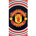 Noir - rouge - blanc - Front - Manchester United FC - Serviette de plage