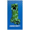 Vert - Bleu - Back - Minecraft - Serviette de plage