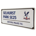 Blanc - Bleu - Side - Crystal Palace FC - Plaque SELHURST PARK SE25