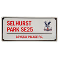 Blanc - Rouge - Front - Crystal Palace FC - Plaque SELHURST PARK SE25