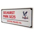 Blanc - Rouge - Side - Crystal Palace FC - Plaque SELHURST PARK SE25