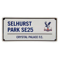 Blanc - Bleu - Front - Crystal Palace FC - Plaque SELHURST PARK SE25