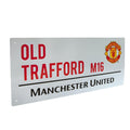 Blanc - Back - Manchester United FC - Plaque de rue OLD TRAFFORD