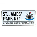 Blanc - Front - Newcastle United FC - Plaque de rue