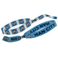 Bleu - Front - Manchester City FC - Bracelet en tissu FESTIVAL