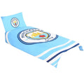 Bleu - blanc - Front - Manchester City FC - Parure de lit