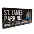 Noir - Blanc - Front - Newcastle United FC - Plaque de rue