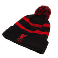 Noir - rouge - Front - Liverpool FC - Bonnet d'hiver BREAKAWAY - Adulte