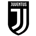 Noir - blanc - Front - Juventus FC - Autocollant