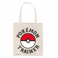 Blanc cassé - Rouge - Blanc - Front - Pokemon - Tote bag TRAINER