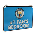 Bleu ciel - Back - Manchester City F.C. - Plaque de chambre