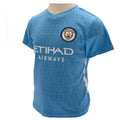 Bleu ciel - Blanc - Back - Manchester City FC - Ensemble t-shirt et short - Bébé