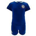 Bleu roi - Front - Chelsea FC - Ensemble t-shirt et short - Bébé