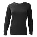 Noir - Front - FLOSO - T-shirt thermique à manches longues - Femme