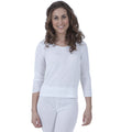 Blanc - Front - T-shirt thermique à manches longues - Femme