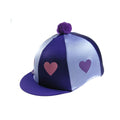 Violet-Lilas - Front - Capz - Housse de bombe à pompon, motif cœur