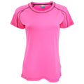 Rose haute visibilité - Front - Trespass Mamo - T-shirt de sport - Femme