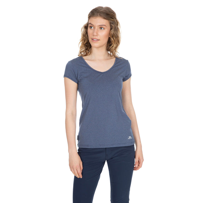 Bleu marine - Side - Trespass - T-shirt de sport MIRREN - Femme