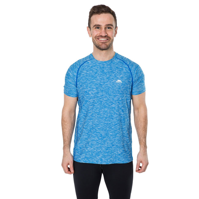 Bleu chiné - Back - Trespass - T-shirt de sport GAFFNEY - Homme
