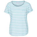 Turquoise - Front - Trespass - T-shirt rayé à manches courtes FLEET - Femme