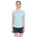 Turquoise - Back - Trespass - T-shirt rayé à manches courtes FLEET - Femme