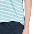 Turquoise - Pack Shot - Trespass - T-shirt rayé à manches courtes FLEET - Femme