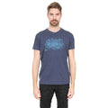 Bleu marine chiné - Back - Trespass - T-shirt imprimé WICKY - Homme