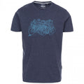 Bleu marine chiné - Front - Trespass - T-shirt imprimé WICKY - Homme
