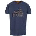 Bleu marine chiné - Front - Trespass - T-shirt manches courtes BUZZINLEY - Homme