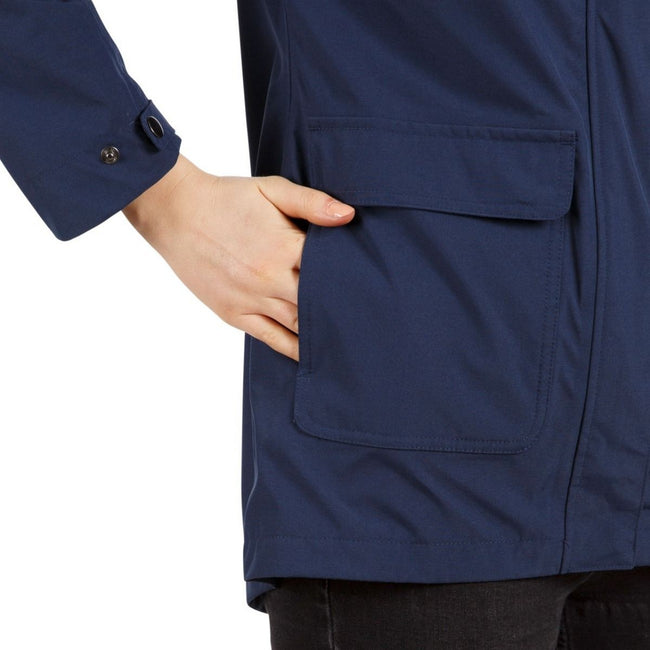 Veste de costume marine à poches zippées Femme