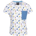 Blanc - Bleu - Jaune - Front - Trespass - T-shirt PLEASANTLY - Fille