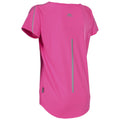 Rose vif - noir - Front - Trespass Gliding - T-shirt de sport à col en V - Femme