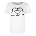Blanc - Front - Disney - T-shirt LOVE HANDS - Femme