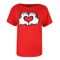 Rouge - Front - Disney - T-shirt LOVE HANDS - Femme