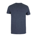 Bleu marine chiné - Back - BSA - T-shirt TONAL INVERT - Homme