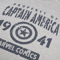 Gris chiné - Side - Marvel - T-shirt PROPERTY OF CAPTAIN AMERICA - Homme