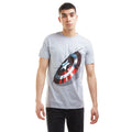 Gris - Side - Captain America - T-shirt - Homme