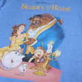 Bleu roi chiné - Side - Beauty And The Beast - T-shirt - Femme