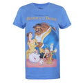 Bleu roi chiné - Front - Beauty And The Beast - T-shirt - Femme