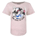 Rose clair - Front - Snow White And The Seven Dwarfs - T-shirt TOO CUTE TO CARE - Femme